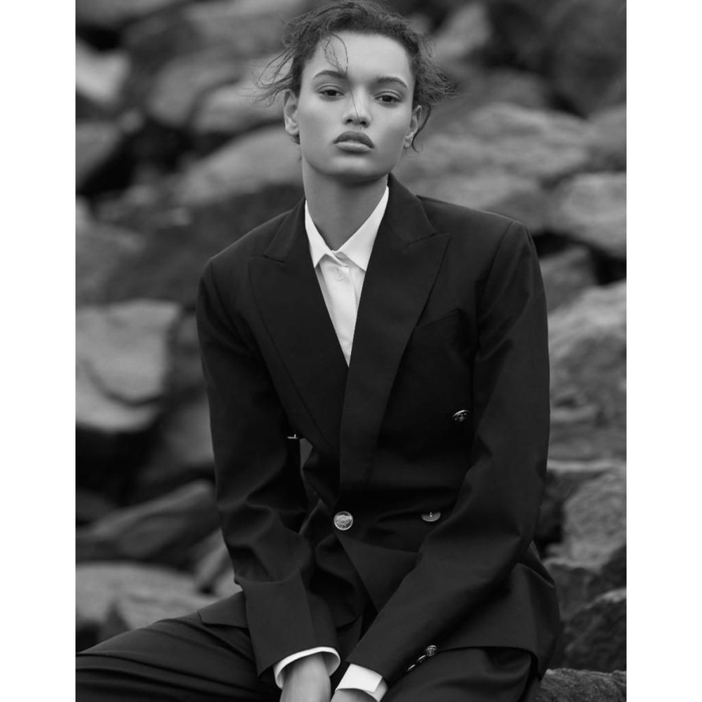 CÉLINE BLACK WOOL & CASHMERE JACKET & PANT SUIT SIZE 38 PHOEBE PHILO - Picture 5 of 16